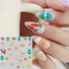 Pegatinas para Uñas de Dibujos Animados con Relieve Tridimensional Transfronterizas Patrón de Conejito de Pascua Huevo Pegatinas Decorativas para Uñas Impermeables de Larga Duración