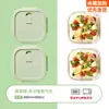 Caja Conservadora de Alimentos, Fiambrera de Vidrio Dividida, Fiambrera Bento Resistente al Calor, Recipiente para Microondas, Fiambrera para Oficinistas, Vidrio de Borosilicato Alto
