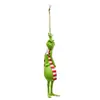 Adorno Navideño del Monstruo Grinch de Pelo Verde Decoración Creativa para Árbol de Navidad Decoración de Festival Navideño de Dibujos Animados Acrílico