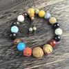 Pulseira de Sementes de Bodhi Multi-Preciosas para Homens e Mulheres, Pulseira de Contas de Oração Budistas Estilo Vintage
