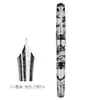 Caneta Tinteiro Penbbs 556 com Pistão Absorvente de Tinta Grande Capacidade Acrílico Transparente de Demonstração Unissex para Escrita
