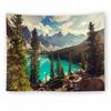 Tapiz de Impresión de Paisaje Transfronterizo Tapiz para Sala de Estar Tela de Fondo para Fotos en Vivo de Celebridades de Internet Tela Colgante de Cabecera para Dormitorio de Estudiantes
