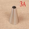 3A # buraco redondo redondo creme pastelaria bico 304 aço inoxidável bolo de cozimento DIY ferramenta média