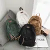 Mochila de Lona Retro de Comercio Exterior para Hombre de Gran Capacidad para Estudiantes de Secundaria Preparatoria Universidad Bolsa Escolar Mochila Casual Simple de Gama Alta
