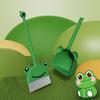 Conjunto de vassoura e pá de lixo infantil de fábrica para uso doméstico, vassoura infantil de varrer, pá de lixo, brinquedo, vassoura pequena para jardim de infância