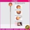 1 Pincel Iluminador em Forma de Leque Cor Champagne, Pincel para Maquiagem Facial, Direto da Fábrica Transfronteiriço, Dropshipping, Envio Direto da Fábrica