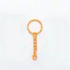 Accesorios para Joyería DIY Llavero de Esmalte Colorido con Cadena* Cierre de Langosta Accesorios de Cierre para Joyería Llavero con Cadena