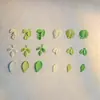 Nuevo Colgante de Hoja de Monstera Verde Fresco de Aleación DIY Pulsera Llavero Decoración Accesorio Materiales