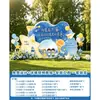 Escena de ceremonia de apertura de jardín de infantes, decoración de escuela secundaria, escuela primaria, tablero KT de aula, pared de fondo de globos