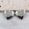 Accesorios de Joyería de Acero Inoxidable Colgante con Forma de Corazón de Melocotón Patrón LOVE Caja para Fotos Colgante Marco de Fotos