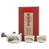 Juego de té de cerámica con esmaltado de copos de nieve, tetera auxiliar para el hogar, juego de té de kung fu perezoso, regalo, impresión de logotipo, directo de fábrica