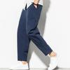 Calças de linho para primavera e verão, calças de linho soltas masculinas, calças de linho plus size, calças masculinas, calças curtas, calças da moda 9