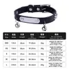 Collares para Gatos Cuidadosamente Seleccionados, Cascabeles para Perros Grabados Anti-Pérdida, Collares para Perros Pequeños y Cachorros, Collares para Gatitos Mascotas con Placas