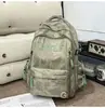 Mochila de Lona Estilo Japonés Ins para Campus de Gran Capacidad Estilo Ropa de Trabajo Mochila de Pareja de Moda Mochila de Entrenamiento de Baloncesto con Amortiguación de Aire de Alta Calidad