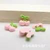 Nuevo estilo red net fruta fresa aguacate resina accesorios DIY accesorios para el cabello caja de almacenamiento de parches hebilla de zapato material de papelería