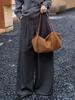 2026 Bolso de Hombro a la Moda y Casual para Debajo del Brazo, Bolso Tote de Gran Capacidad para el Trabajo, Bolso de Piel Genuina para Mujer con Diseño Coreano de Nicho