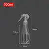 Frasco Spray Transparente 150/500ml PET Tipo Gatilho Pistola de Mouse Borrifador Pequeno Frasco Spray Névoa Fina de Álcool Frasco Vazio Cosmético