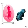 Molde de Silicone para Embossing em Formato de Bebê Molde para Bolo Fondant Decoração de Bolo Molde para Arte em Açúcar