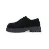 Sapatos de Bico Largo Estilo Novo Primavera 2026, Botas Amarelas de Cano Curto com Solado Grosso para Aumento de Altura, Sapatos Casuais de Bico Redondo