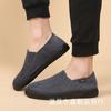 3520 Zapatos de Terciopelo Zapatos de Lona Transpirables Casuales para Hombre Slip-on Caña Baja Cómodos Suela Suave Zapatos de Trabajo Novedad para Hombre