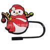 Boneco de Neve de Natal Stanley Cup Acessórios para Tampa com Canudo PVC Cola Macia Silicone Tampa de Poeira Acessórios Joias DIY