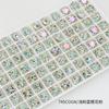 Rhinestones Octagonales Corte Rosa Dongzhou de 8 mm, Rhinestones Brillantes K9 con Base Puntiaguda, Nuevas Decoraciones para Uñas, Rhinestones para Accesorios de Aretes DIY