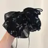 Presilha de Rabo de Cavalo Flor de Pessegueiro Nova Laço de Chiffon Francês Fita Presilha Preguiçosa Acessórios de Cabelo Atmosfera Romântica para Mulheres