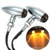 Acessórios de motocicleta retro bala cromado capa fumê pisca Harley nome liga de alumínio luz de pisca modificação