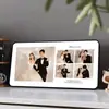 Soporte de Exhibición para Marco de Fotos de Tres Rejillas Impresión Personalizada de Fotos Fotos de Boda Retrato Familiar Foto Adorno de Cristal