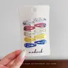 Set de Pasadores de Gota de Agua Dopamine para Niños con Estampado de Dibujos Animados, Pasadores para el Cabello de Bebé para Flequillo y Mechones Laterales de Niñas Pequeñas