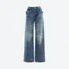 Jeans Retrô Americano de Cintura Baixa, Perna Reta Solta, Versátil para Primavera/Verão, Estampa de Gato, Jeans Drapeado, Novo 2026, Suporta Dropshipping