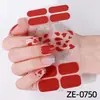 Zhengxiang pegatinas de uñas de dibujos animados nuevas transfronterizas lindas película de esmalte de uñas impermeables amor ins pegatinas de uñas pequeñas frescas