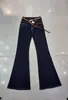 Pantalones Acampanados de Mezclilla para Mujer Otoño 2026 Nuevo Estilo Versátil Diseño Adelgazante Sentido de la Moda Ajustados Ligeramente Largos 8133