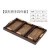 Bandeja de té tailandesa, bandeja rectangular de ratán para salón de belleza tailandés, bandeja de té de bambú vintage de madera para el hogar.