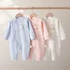 Mono de algodón suave para bebé para primavera y otoño, mameluco para recién nacidos, traje para gatear para niños y niñas, capa base para bebé
