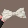 Pinza de Plátano con Lazo de Lunares, Accesorio para el Cabello de Estilo Único que No Choca, Pasador, Pinza para Cola de Caballo Alta, Pinza Retorcida para Mujer, Pinza para el Cabello Estilo Princesa