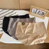 Calcinhas femininas de seda Morandi tingidas para outono e inverno, elásticas, justas, 40-70kg, respiráveis, sem costura, de cintura média, em saquinho
