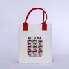 Bolsa de fieltro tipo tote, bolso de mano, bolsa de compras para eventos del Festival de Medio Otoño, bolsa de fieltro, bolsa de regalo bancaria