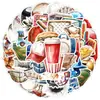 50 Pegatinas de Graffiti de Fútbol Pegatinas Creativas de Balones Deportivos Pegatinas Decorativas Impermeables para Taza de Agua Equipaje Teléfono Móvil