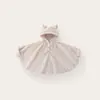 Capa para Bebé para Otoño e Invierno, Capa Exterior para Recién Nacido con Forro Polar, Elegante Chal para Niños para Mantener el Calor