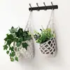 Novo Sucesso de Vendas na Amazon Rede de Crochê Flor de Crochê Pendurada Bolsa de Rede Cozinha Armazenamento de Frutas Organizador de Parede Rede de Armazenamento