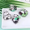 Lindo Panda Flor Caricatura Sello Decorativo Clip para Regalo Clip para Notas Clip Acrílico PP Clip Personalizado Clip para Unión de Exámenes