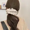 Goma para el pelo de punto estilo francés para mujer, Lazo para coleta baja, Cuerda para el pelo de alta elasticidad, Diadema no dañina, Accesorio para el pelo