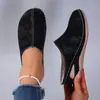 Pantuflas de Mujer Cerradas con Suela Gruesa Transfronterizas 2026 Comercio Exterior Otoño Nuevo Talla Grande Puntera Redonda Forradas de Felpa Cuña Pantuflas Venta al por Mayor