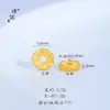Puzuo Color Fuerte que Conserva el Color Dorado Mate Accesorios DIY Patrón de Nube Ojo de Libélula Cuentas Espaciadoras Lingote Anillos para Correr Cuentas para Joyería Estilo Chino