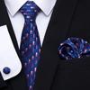 Spot de alta qualidade de poliéster gravata de seda dos homens flor de caju padrinho homem Casamento gravata bolso conjunto Jacquard