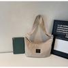 Moda de Verano 2026 Nueva Bolsa de Hombro Grande de Gran Capacidad Estilo Perezoso Bolsa Tote de Compras Tela Lavada Simple Bolsa Tipo Dumpling para Mujeres