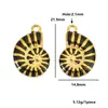 Acero Inoxidable Goteo de Aceite Colgante Sólido de Caracola DIY Pulsera con Tema Marino Collar Accesorios de Joyería Llavero Colgante para Bolsa