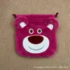 Bolsa de felpa estilo japonés linda para monedas con cordón bolsa portátil para guardar toallas sanitarias accesorio JK bolso cruzado pequeño simple
