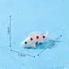 Decorações de aquário paisagístico em miniatura DIY de peixe dourado, acessórios para aquários e fontes de água, chaveiros criativos de peixe pequeno, figuras de resina